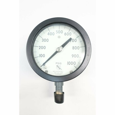 ASHCROFT ASHCROFT 45-1379-SS-04L-1000 MAXISAFE 4-1/2IN 1/2IN 0-1000PSI PRESSURE GAUGE 45-1379-SS-04L-1000